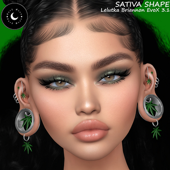 Second Life Marketplace - .::Dark Moon::. Sativa Shape Lelutka Briannon